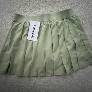 Gold Hinge mini skirt!